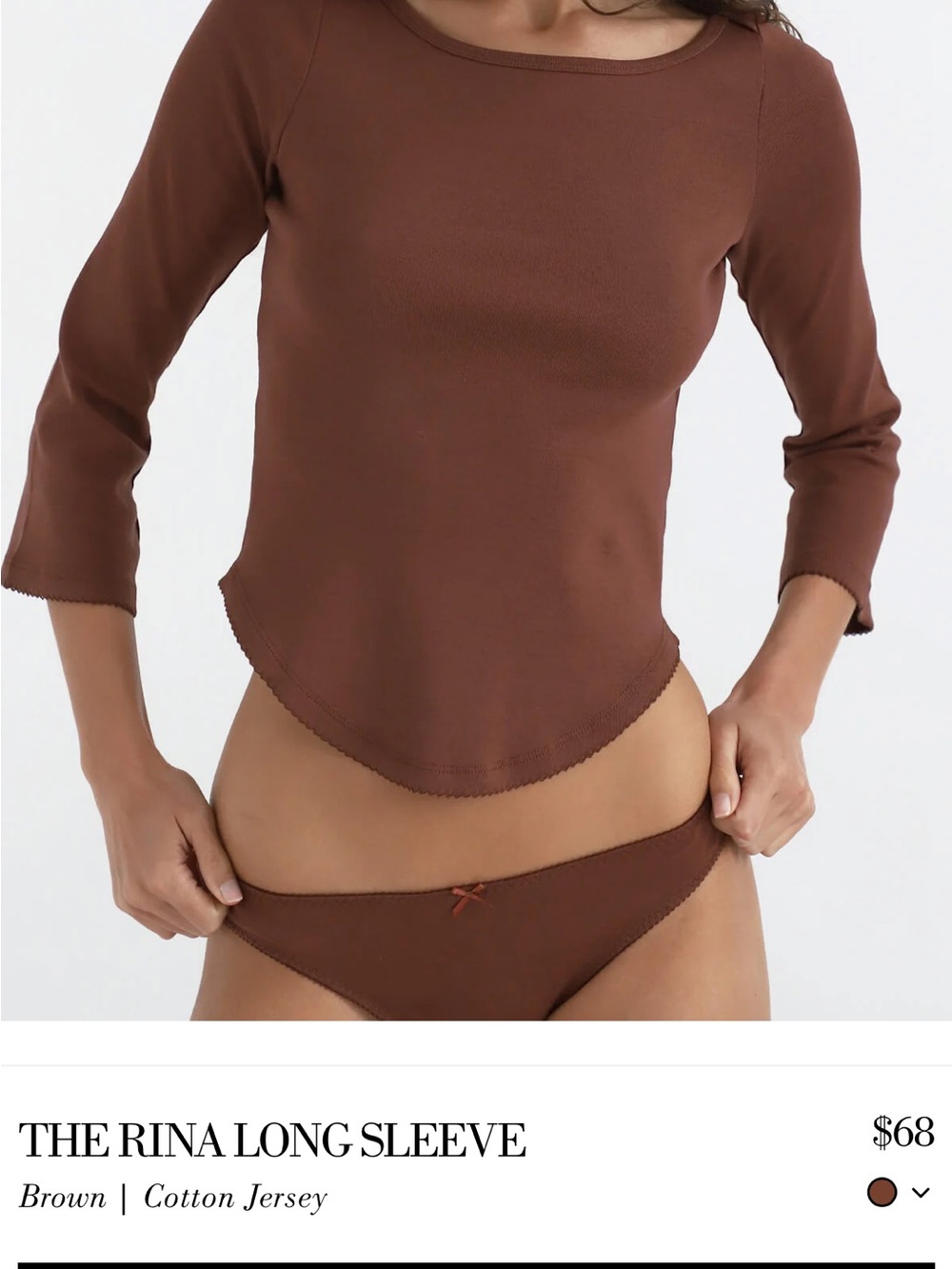 SOLD The Rina Long Sleeve top - Picture 4 of 5